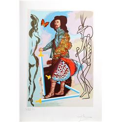 Salvador Dali, Courtier from Papillon Anciennes, Lithograph