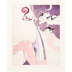Wilhelm P. Eberhard Eggers, Lysistrata VII, Aquatint Etching