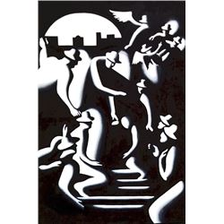 Mark Kostabi, Reconstruction, Oil Painting