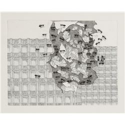 Hans Georg Rauch, Ants, Aquatint Etching