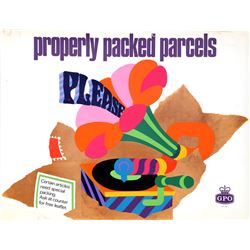 Tom Bird, GPO - Properly Packed Parcels Please, Poster