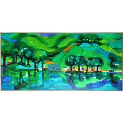 Ronald Julius Christensen, Green Farms, Oil Painting