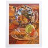 Image 1 : Janet Fish, Tea Pot and Apple, Lithograph