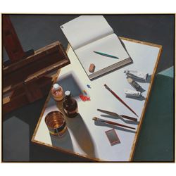 Dana Loomis, Attributes of Art, Oil Painting