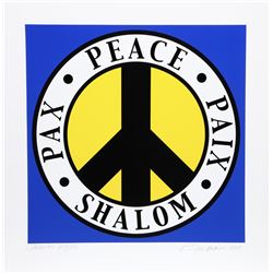 Robert Indiana, The Tel Aviv Peace, Screenprint