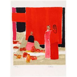 Bernard Cathelin, Three Japanese Ladies, Lithograph