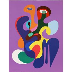 Sidney Shukman, Impressions in Violet, Lithograph