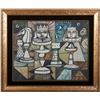 Image 1 : Irving Amen, Chess, Gouache on canvas