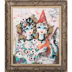Charles Cobelle, At the Circus I, Oil Painting