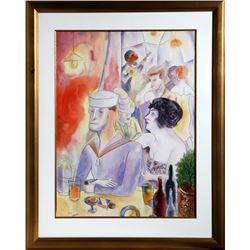 George Grosz, Matrose im Nachtlokal, 1925, Watercolor Painting