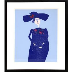 Benjamin Levy, Lady in Blue, Serigraph