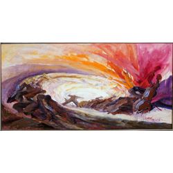 Gustav Rehberger, Orchestra, Oil Painting