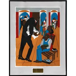 Jacob Lawrence, To The Defense, Lithograph