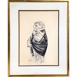 William Gropper, His Honor, Lithograph
