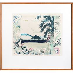 Elizabeth Schippert, Tsunami, Lithograph