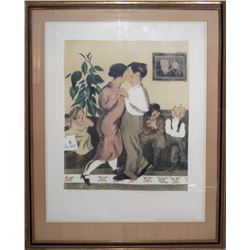 Raphael Soyer, Dancing Lesson, Lithograph