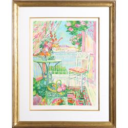 Lloyd van Pitterson, White Chair, Lithograph