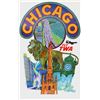 Image 1 : David Klein, Fly TWA - Chicago, Poster