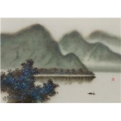 David Lee, Three Green Islands (20), Lithograph
