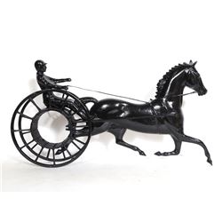 Horse and Carriage Sculpture
