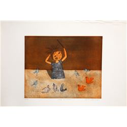 Christine Amarger, Chef d'Orchestre, Aquatint Etching