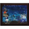 Image 1 : Gustavo Rivera, Blue Abstract, Mixed Media Collage