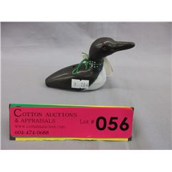 Vintage -  Reed Weir Loon pottery whistle - Signed