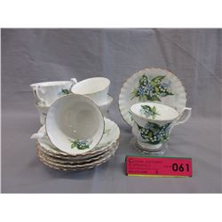 6 Royal Albert "Lily of the Valley"  Tea cups