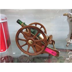 Courvoisier dispenser shaped like a cannon