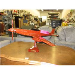 Wood model of the "Hurricane" airplane