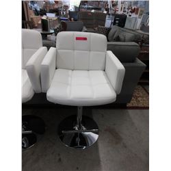 NEW - Hydraulic swivel chair - white