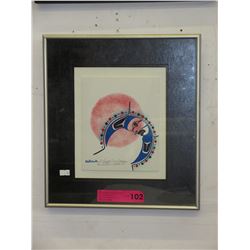Ben Houstie - Artist signed print - Eclipse Sun/Moon
