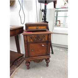 1920s Walnut bedside table