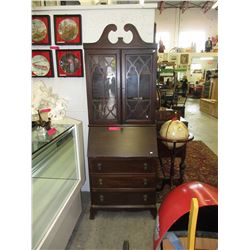1940 Mahogany drop front bookcase