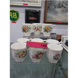 9 Royal Albert coffee mugs