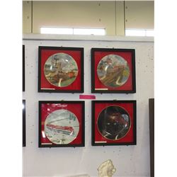 4 Ted Xaras "Locomotive" collector plates