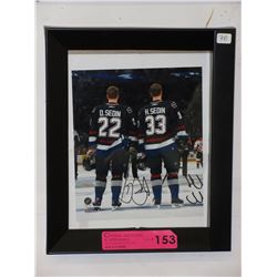 Autographed Daniel & Henrik Sedin photo