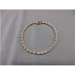 Ladies Diamond Tennis Bracelet set with Diamonds