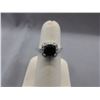 Image 1 : Solid Sterling Silver, Diamond and Garnet Ring