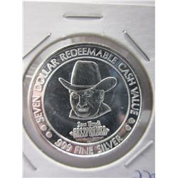 20 Gram $7 California Hotel, Las Vegas Coin