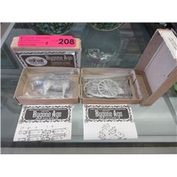 2 Pewter scale models