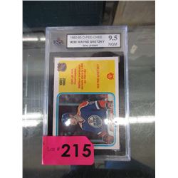 Graded Wayne Gretzky O-Pee-Chee card