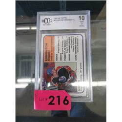 Graded Wayne Gretzky hockey card