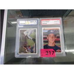 2 Graded baseball cards
