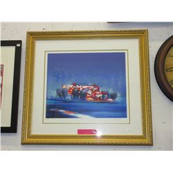 Signed limited edition racecar print