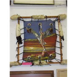 Paint on leather Native picture