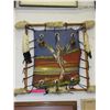 Image 1 : Paint on leather Native picture