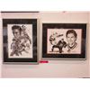 Image 1 : 2 Framed prints - Trevor Linden & Elvis