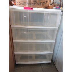 Used plastic storage drawers
