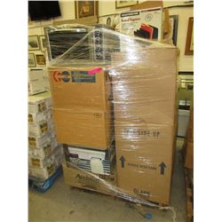 Skid of storage locker goods